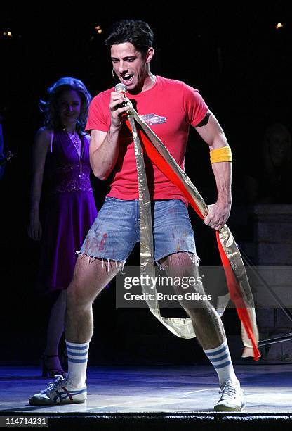 James Carpinello during "Xanadu" on Broadway at The Helen Hayes Theater in New York City, New York, United States.