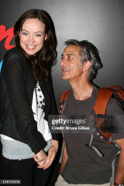 Olivia Wilde and David Strathairn during David Strathairn joins "Beauty on the Vine" Off Broadway - May 29, 2007 at The Epic Theater Center in New...