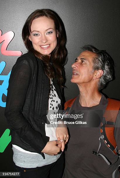 Olivia Wilde and David Strathairn during David Strathairn joins "Beauty on the Vine" Off Broadway - May 29, 2007 at The Epic Theater Center in New...