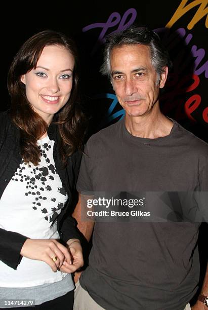 Olivia Wilde and David Strathairn during David Strathairn joins "Beauty on the Vine" Off Broadway - May 29, 2007 at The Epic Theater Center in New...