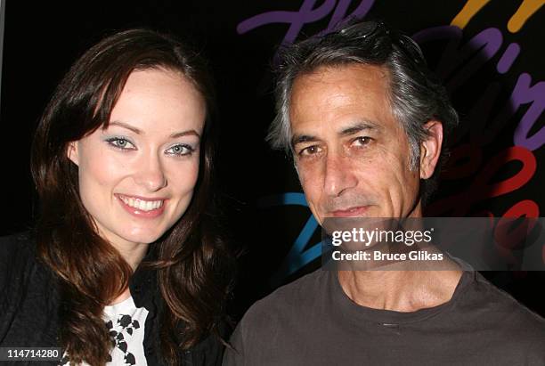 Olivia Wilde and David Strathairn during David Strathairn joins "Beauty on the Vine" Off Broadway - May 29, 2007 at The Epic Theater Center in New...