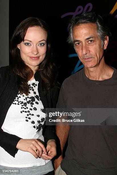 Olivia Wilde and David Strathairn during David Strathairn joins "Beauty on the Vine" Off Broadway - May 29, 2007 at The Epic Theater Center in New...