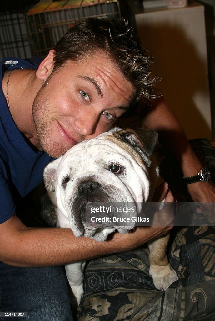 Lance Bass Visits "Legally Blonde" on Broadway