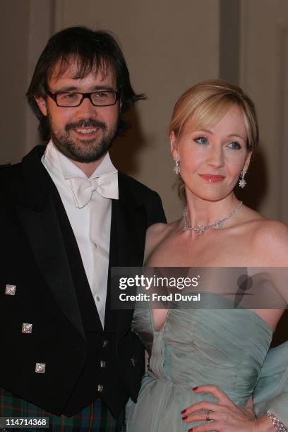 Rowling and husband Neil Murray during Raisa Gorbachev Foundation Party - Red Carpet at Hampton Court Palace in London, United Kingdom.