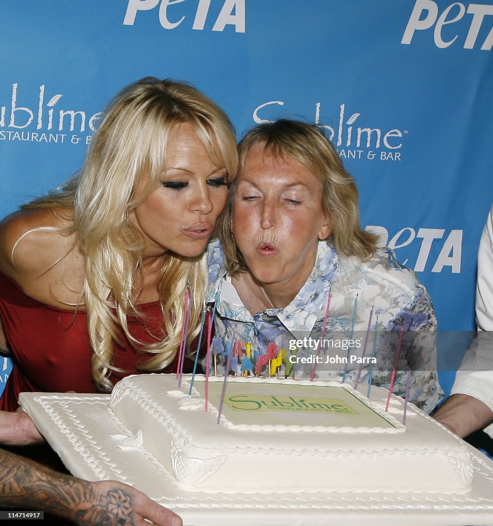 PETA Hosts Pamela Anderson's 40th Birthday Party - Arrivals