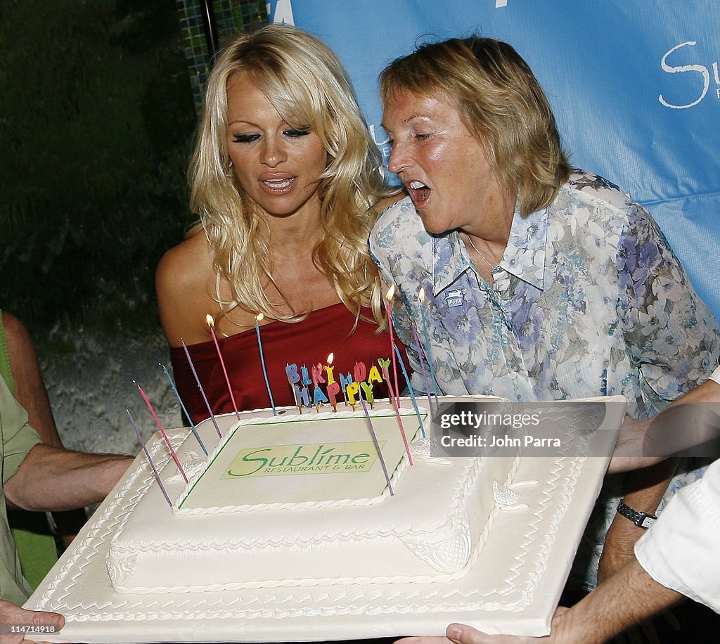 PETA Hosts Pamela Anderson's 40th Birthday Party - Arrivals