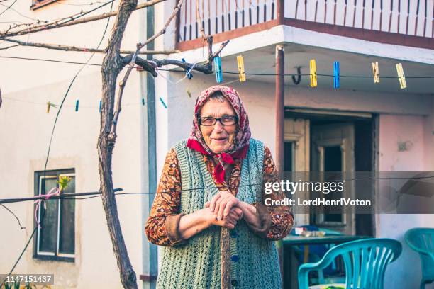 90 years old woman - babushka stock pictures, royalty-free photos & images
