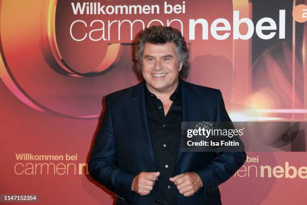 Austrian singer Andy Borg during the television show 'Willkommen bei Carmen Nebel' at Velodrom on May 4, 2019 in Berlin, Germany.