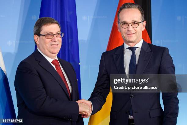 Bruno Rodriguez Parrilla , Foreign Minister of the Republic of Cuba, and Heiko Maas , Foreign Minister, welcome each other for bilateral talks at the...