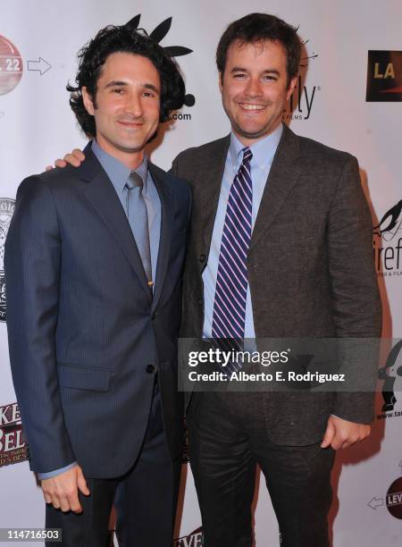 Producer Steven Klein and director J. Clay Tweel arrive to the premiere of "Make Believe" at Laemmle Sunset 5 Theatre on May 25, 2011 in West...