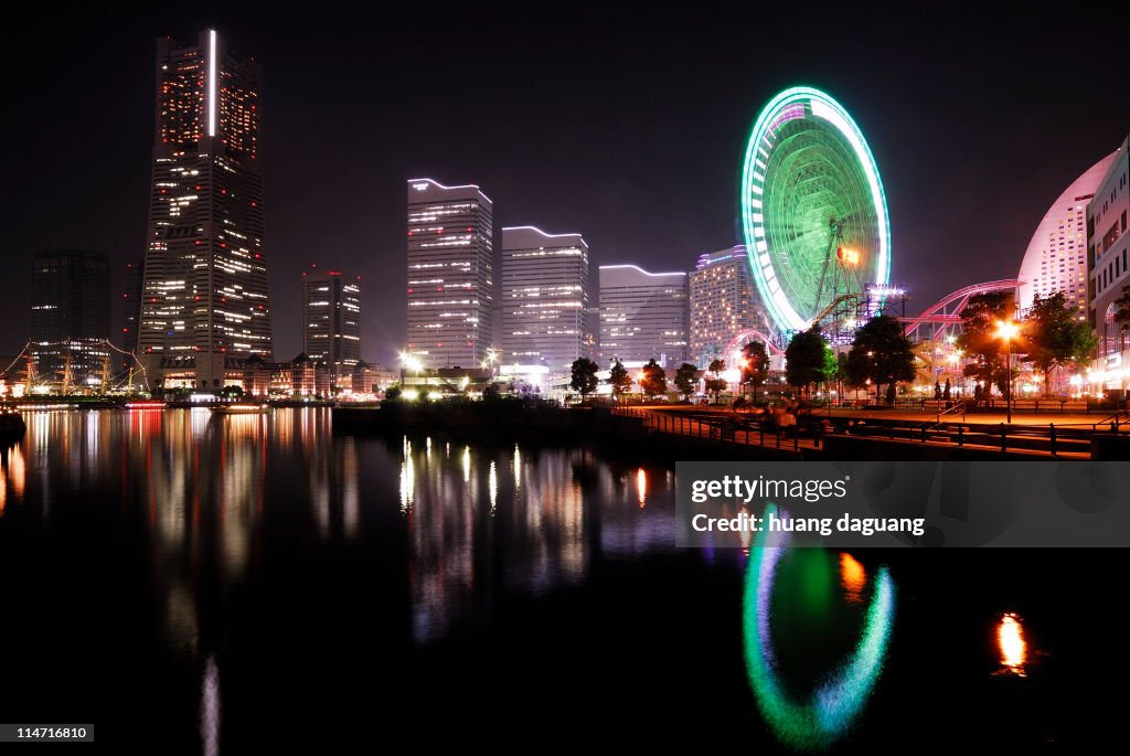 Yokohama reflection in water