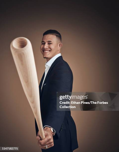 Third baseman for San Diego Padres, Manny Machado is photographed for Forbes Magazine on April 18, 2019 in San Diego, California. PUBLISHED IMAGE....