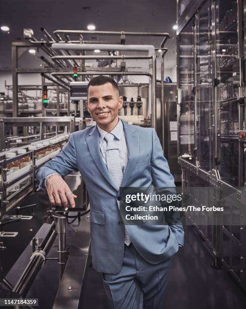 Founder & CEO at GT's Kombucha, George Thomas Dave is photographed for Forbes Magazine on April 8, 2019 in Vernon, California. PUBLISHED IMAGE....