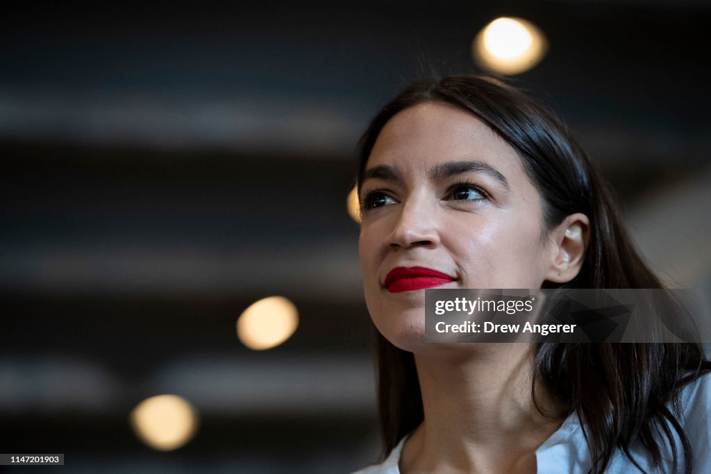 Rep. Alexandria Ocasio-Cortez Bartends In Support Of Raise the Wage Act