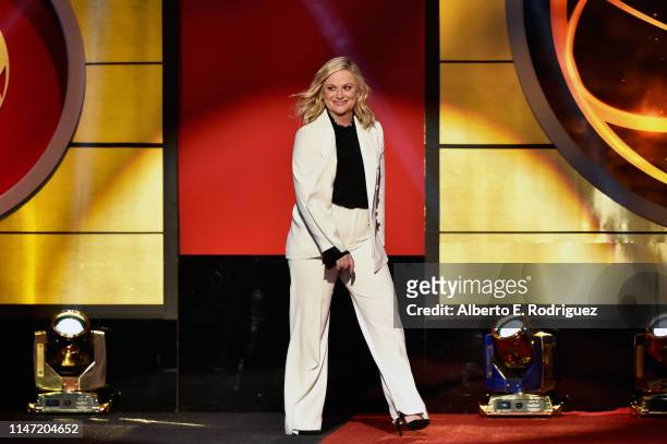 Amy Poehler walks onstage at the 46th annual Daytime Emmy Awards at Pasadena Civic Center on May 05, 2019 in Pasadena, California.