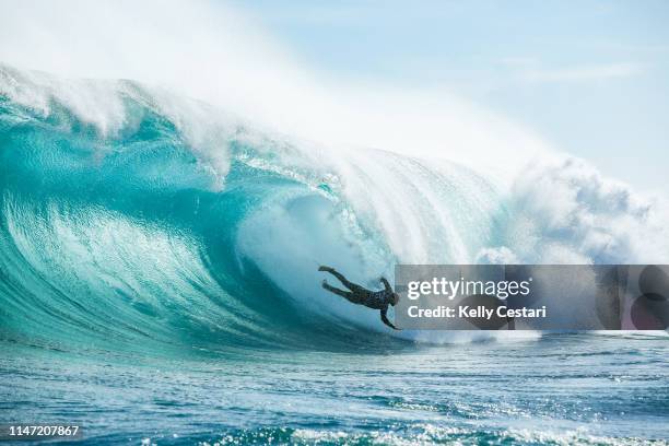 Jadson Andre of Brazil is eliminated from the 2019 Margaret River Pro with an equal 17th finish after placing second in Heat 13 of Round 3 at The Box...