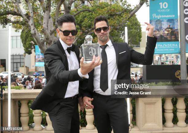 Tom Sandoval and Jason-Shane Scott attend Deleon Tequila Celebrates Cinco De Mayo At The Daytime Emmys at Pasadena Convention Center on May 05, 2019...