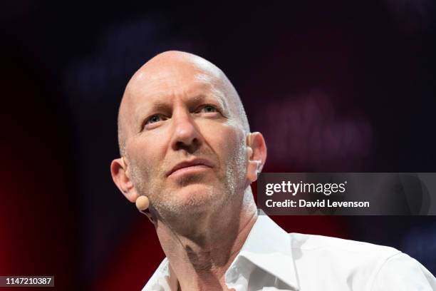 Simon Sebag Montefiore, historian, during the 2019 Hay Festival on June 1, 2019 in Hay-on-Wye, Wales.