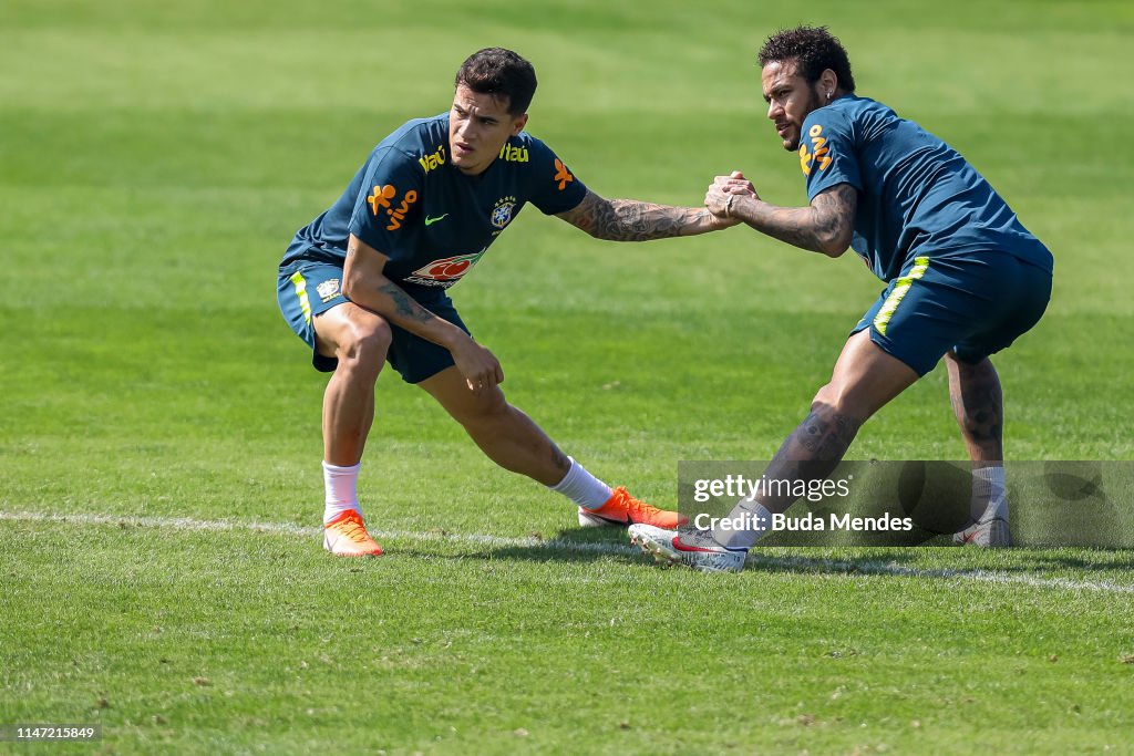 Brazil Press Conference & Training Session - Granja Comary