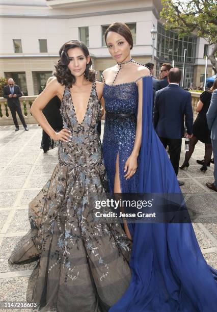 Camila Banus and Sal Stowers attend Deleon Tequila Celebrates Cinco De Mayo At The Daytime Emmys at Pasadena Convention Center on May 05, 2019 in...