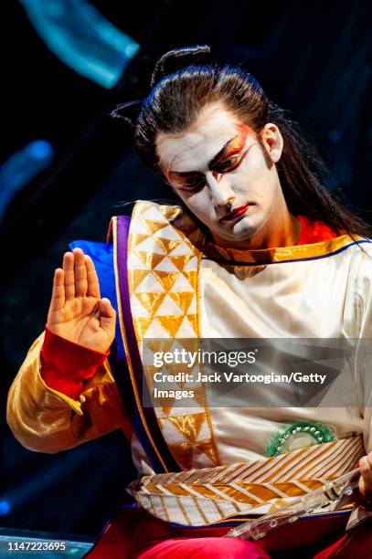 German tenor Jonas Kaufmann performs during the final dress rehearsal prior to the Metropolitan Opera/Julie Taymor season revival production of 'The...