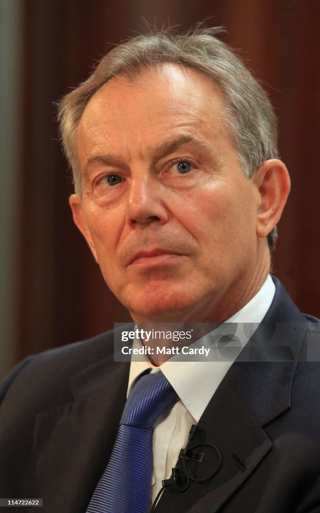 Former Prime Minister Tony Blair Meets Ronald Cohen