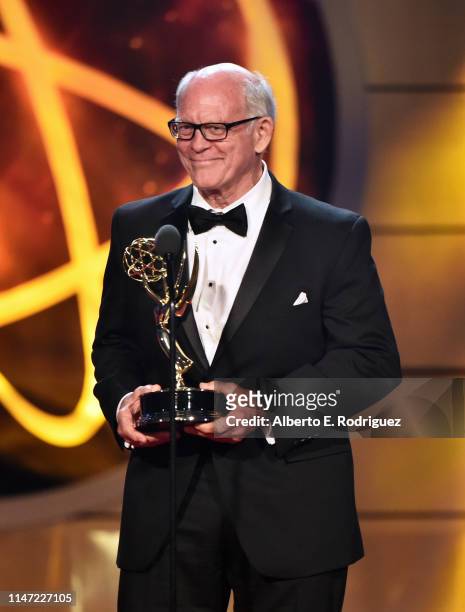 Max Gail accepts the Outstanding Supporting Actor in a Drama Series award for 'General Hospital onstage at the 46th annual Daytime Emmy Awards at...