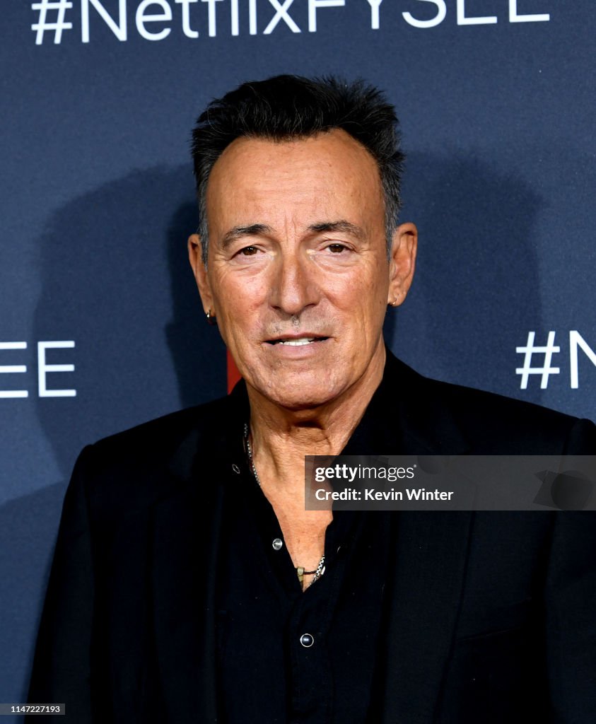 Netflix Springsteen Bruce Springsteen arrives at Netflix FYSEE Opening Night