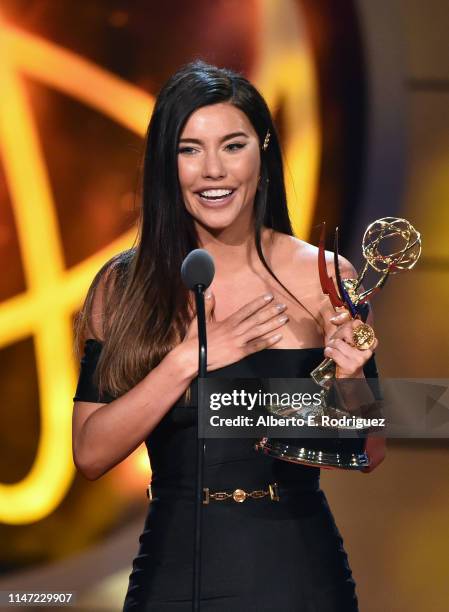 Jacqueline MacInnes Wood accepts the Outstanding Lead Actress in a Drama Series award for 'The Bold and the Beautiful' onstage at the 46th annual...