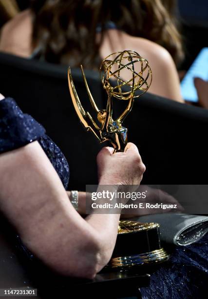 Emmy award is seen during the 46th annual Daytime Emmy Awards at Pasadena Civic Center on May 05, 2019 in Pasadena, California.