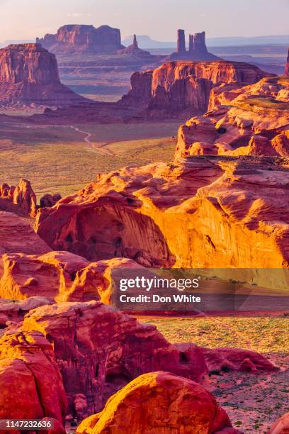 monument valley en arizona - monument valley tribal park fotografías e imágenes de stock