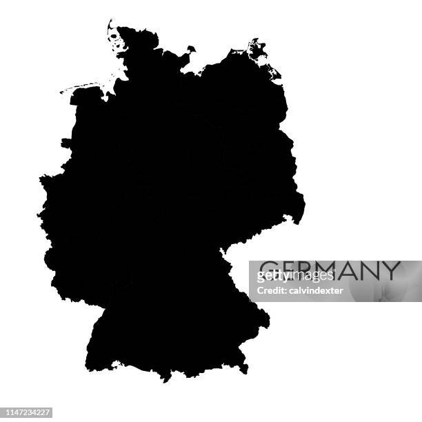 deutschlandkarte - deutschland stock-grafiken, -clipart, -cartoons und -symbole
