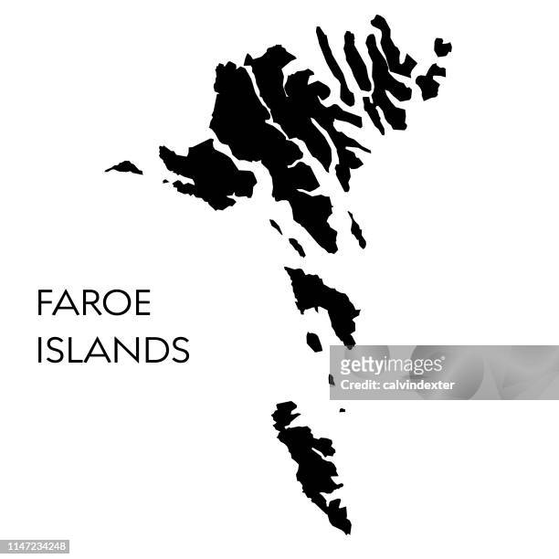 bildbanksillustrationer, clip art samt tecknat material och ikoner med färöarna karta - faroe islands