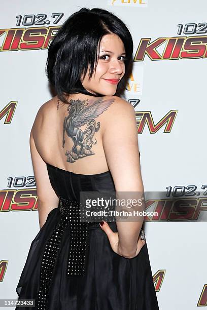 Allison Iraheta arrives to the KIIS FM's 10th Annual "American Idol" Finale Viewing Party at the Regal 14 LA Live Downtown on May 25, 2011 in Los...