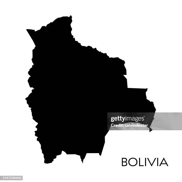 bolivia map - bolivia stock illustrations