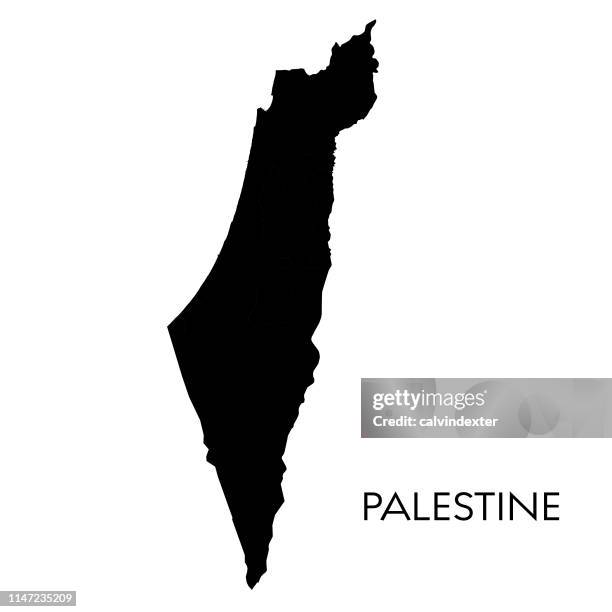 ilustrações de stock, clip art, desenhos animados e ícones de palestine map - territ