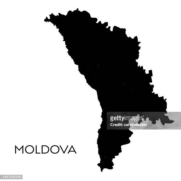 moldova map - moldova stock illustrations