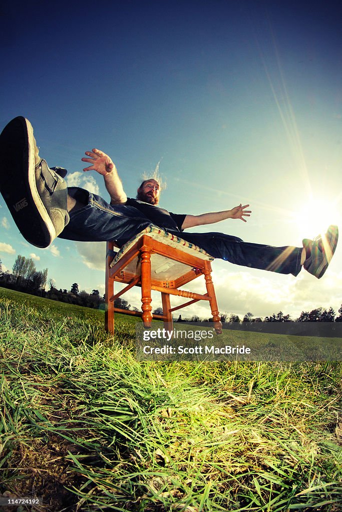 Person Falling Backwards