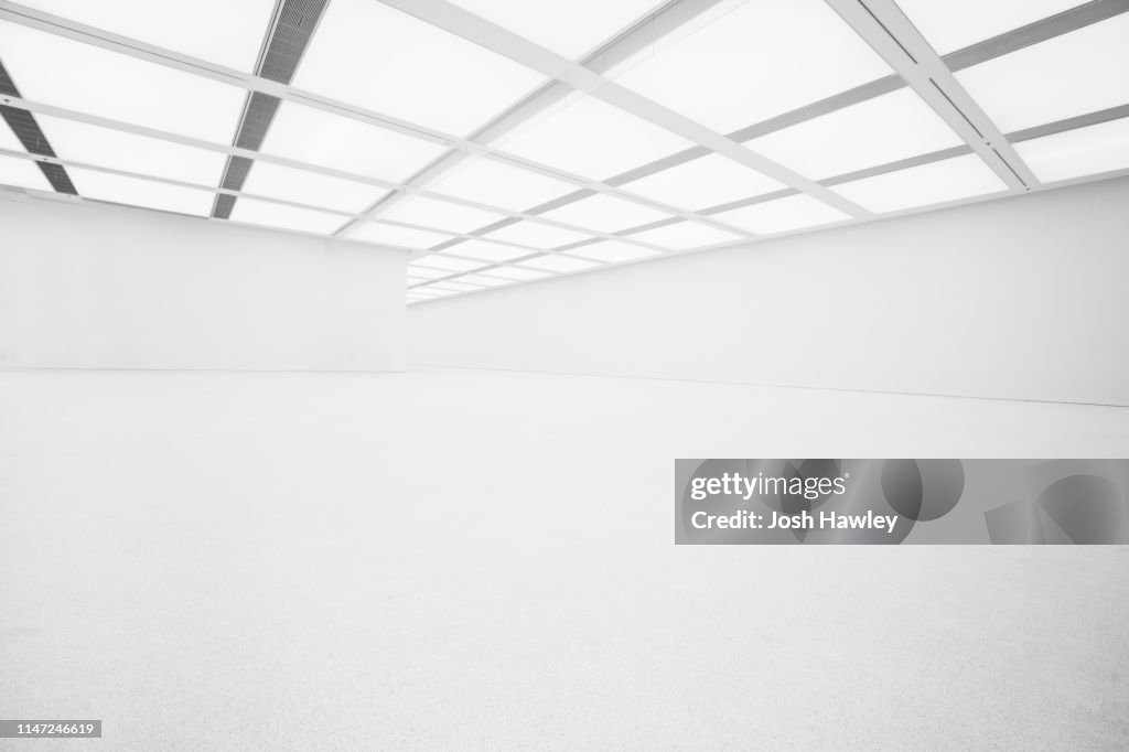 Futuristic empty room, 3D Rendering
