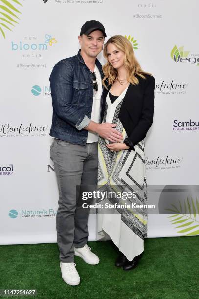 Darin Brooks and Kelly Kruger attend New Bloom Media Presents 2nd Annual Bloom Summit at The Beverly Hilton Hotel on June 1, 2019 in Beverly Hills,...