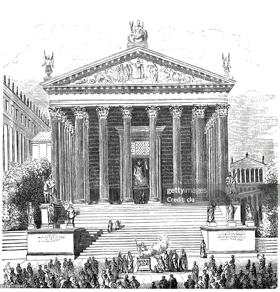 Jupiter Romer Ancient Rome Jupiter Temple High-Res Vector Graphic - Getty Images