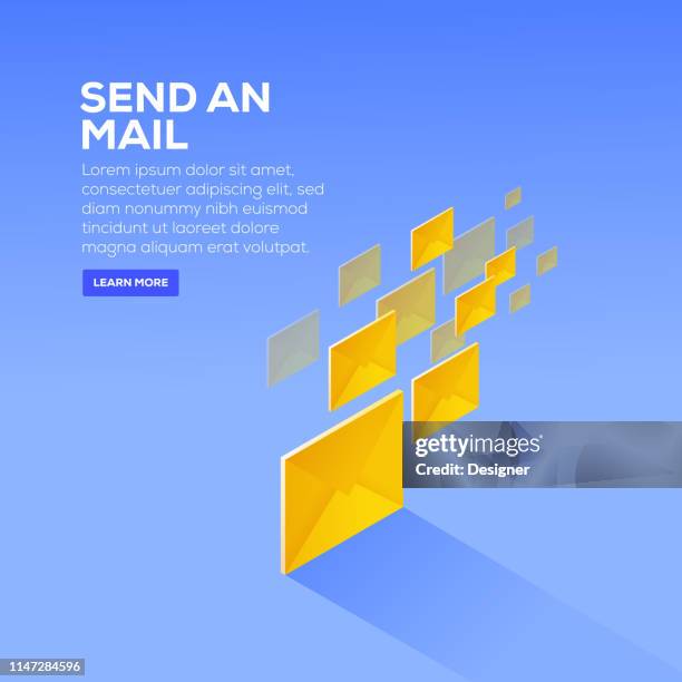120 Email Envelope Isometric Stock Photos, High-Res Pictures, and ...