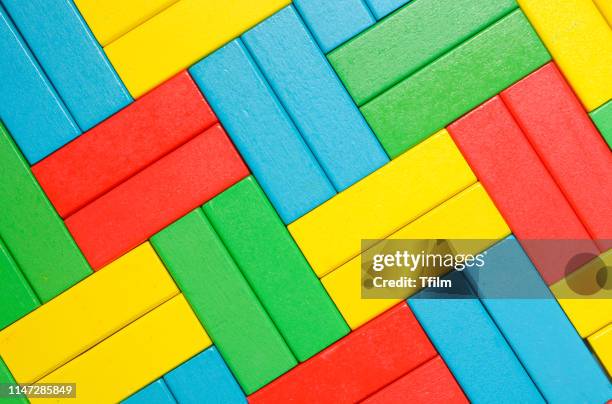 colorful wooden block background - color block bildbanksfoton och bilder