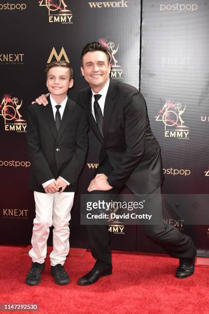 Sebastian Goddard and Daniel Goddard attend the 46th annual Daytime Emmy Awards at Pasadena Civic Center on May 05, 2019 in Pasadena, California.