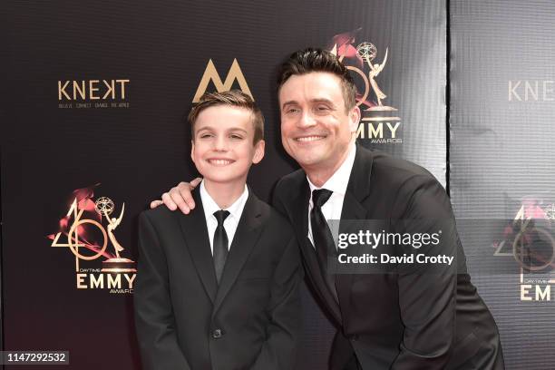 Sebastian Goddard and Daniel Goddard attend the 46th annual Daytime Emmy Awards at Pasadena Civic Center on May 05, 2019 in Pasadena, California.