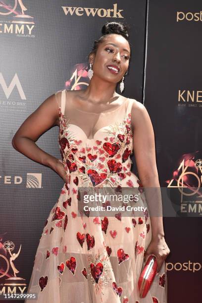 Ashly Williams attends the 46th annual Daytime Emmy Awards at Pasadena Civic Center on May 05, 2019 in Pasadena, California.