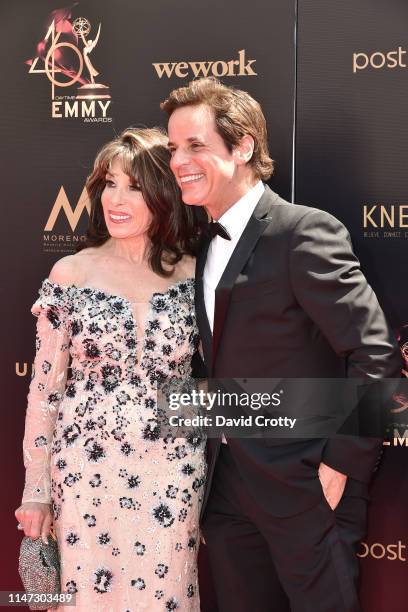 Kate Linder and Christian LeBlanc attend the 46th annual Daytime Emmy Awards at Pasadena Civic Center on May 05, 2019 in Pasadena, California.