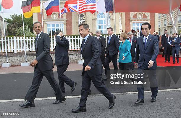 President Barack Obama, President of the European Commission Jose Manuel Barroso, French President Nicolas Sarkozy, Canadian Prime Minister Stephen...