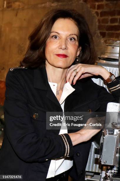 Director, scriptwriter, dialogist and Franco-Luxembourger actress Anne Fontaine poses during a portrait session in Paris, France on .