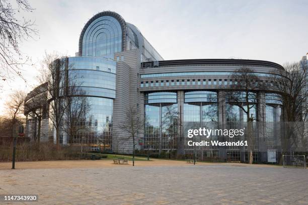 belgium, brussels, european quarter, european parliament - european parliament stock pictures, royalty-free photos & images